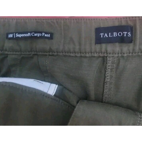 Talbots Super Soft Cargo Pants  Cropped High Rise Relaxed Fit Linen Nwot - Picture 6 of 11